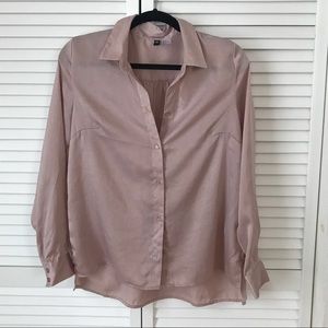 H&M silk button up blouse
